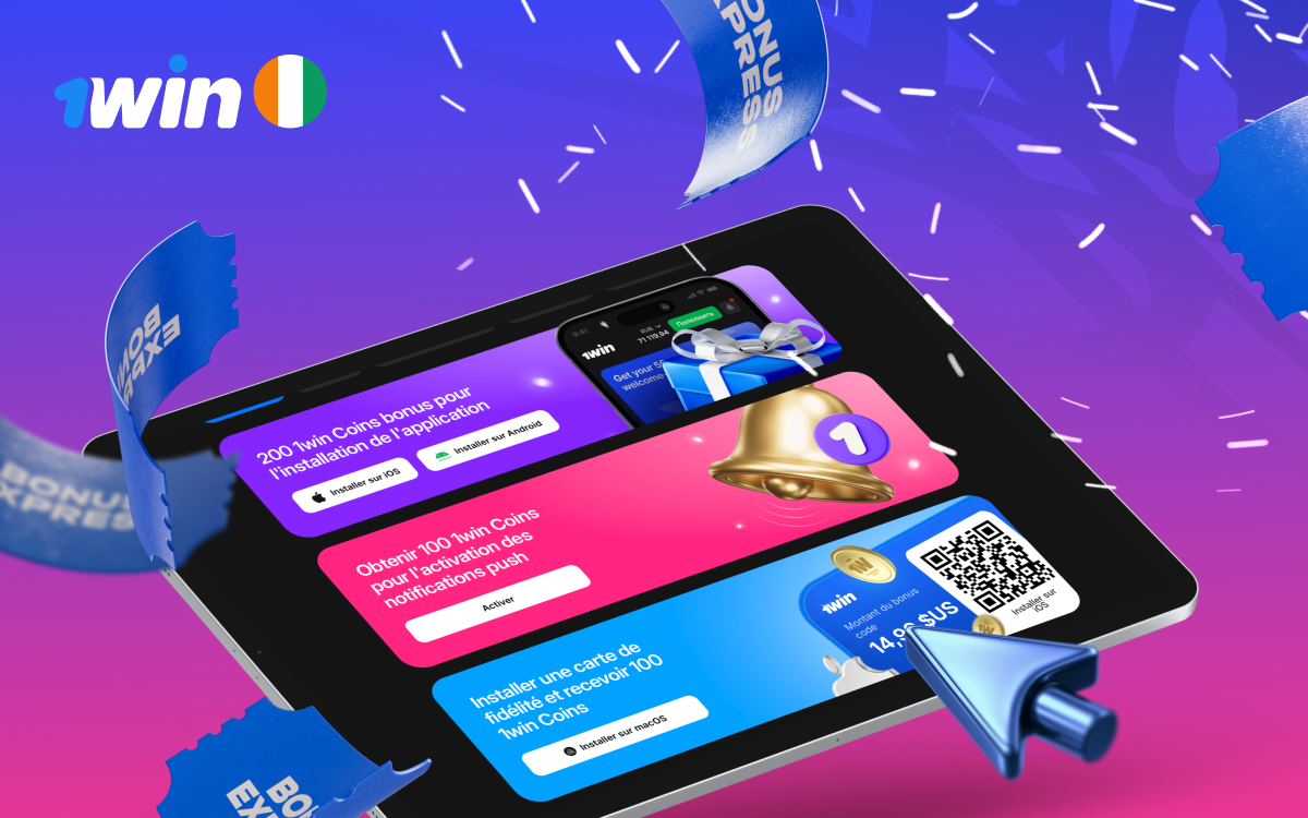 1win Bonus CI - Bienvenue 500%, Cashback 40% XOF